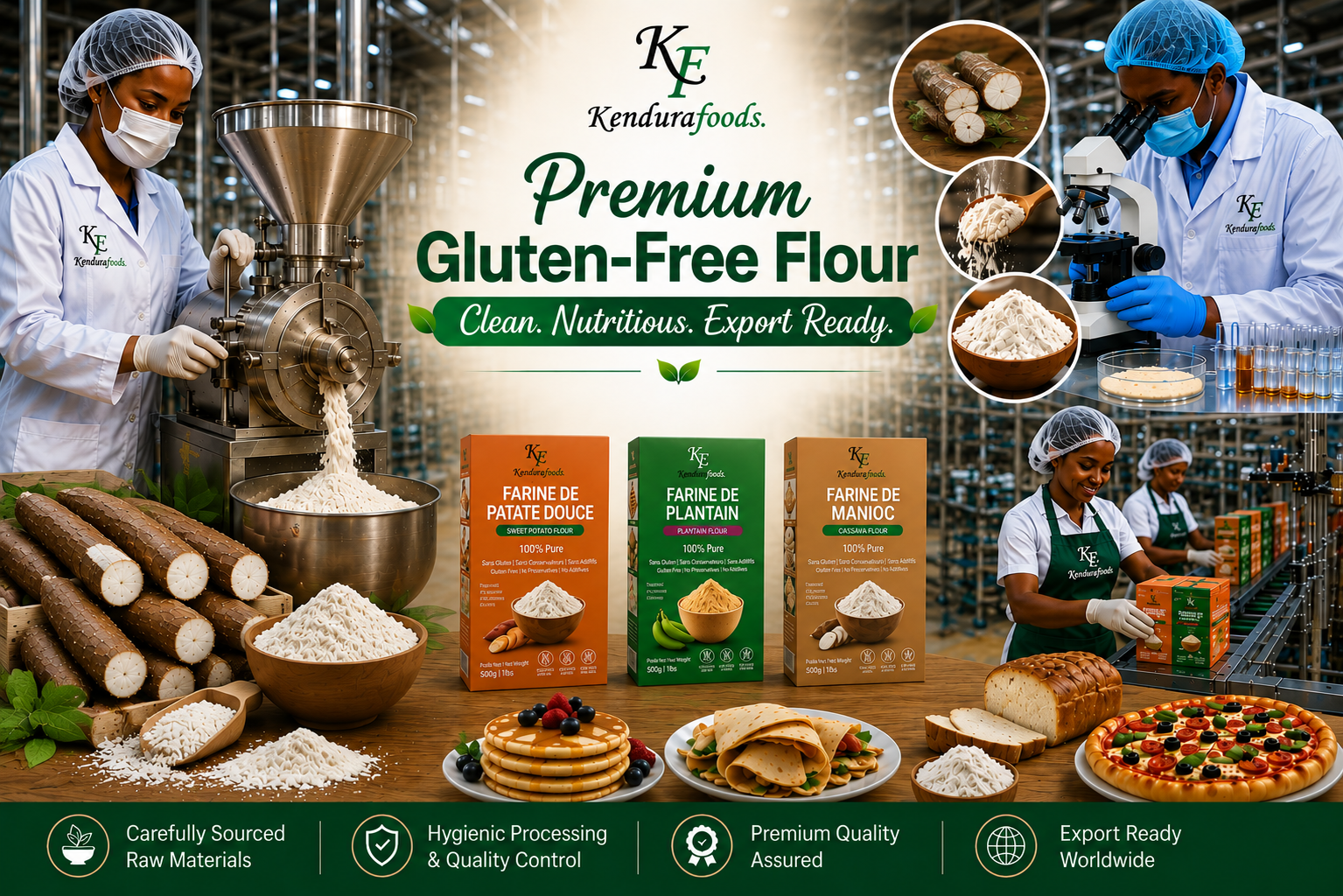 Premium gluten-free flour — clean, nutritious, export ready